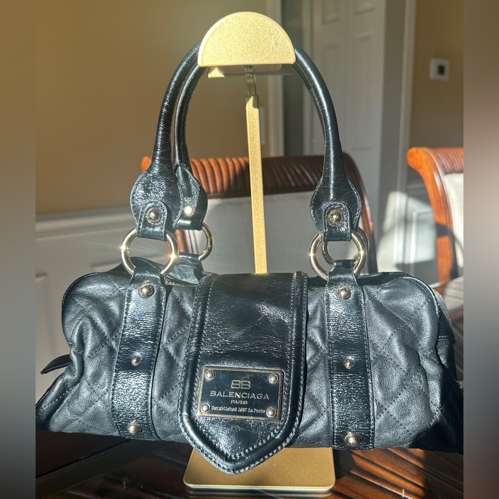 Balenciaga - rare Black Shoulder Bag